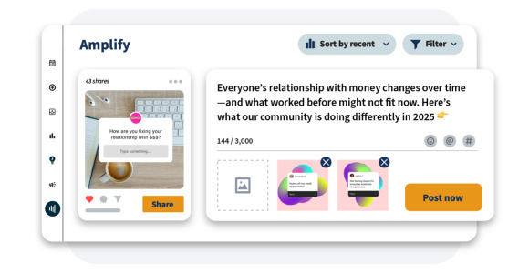 Senuto platform screenshot illustrating social media and analytics workflow